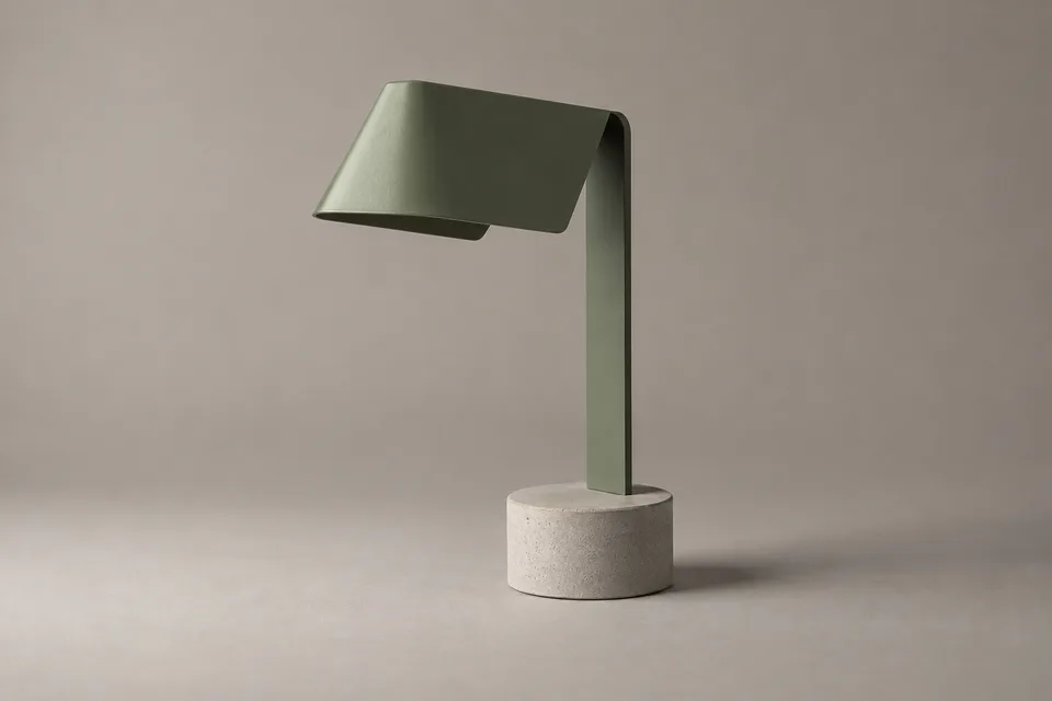 Luminária: forma e luz — imagem gerada a partir do prompt TANLABS.