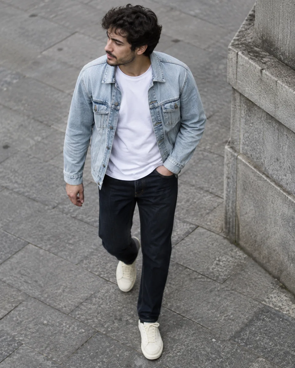 Denim em vista alta — imagem gerada a partir do prompt TANLABS.