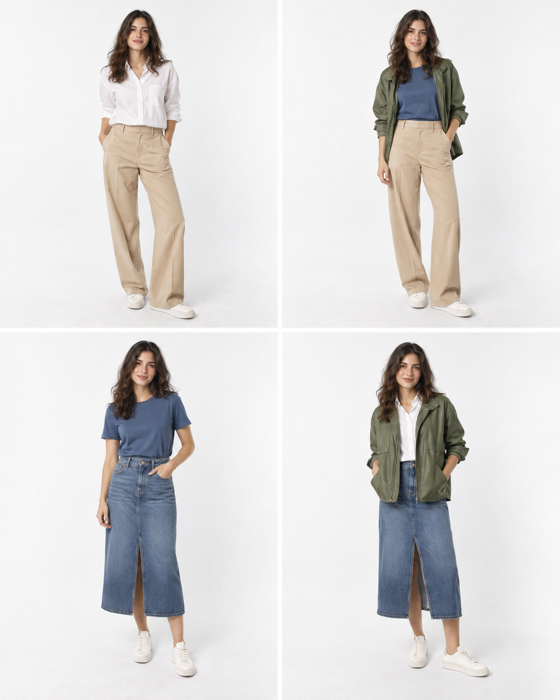 Lookbook de meia-estação — imagem gerada a partir do prompt TANLABS.
