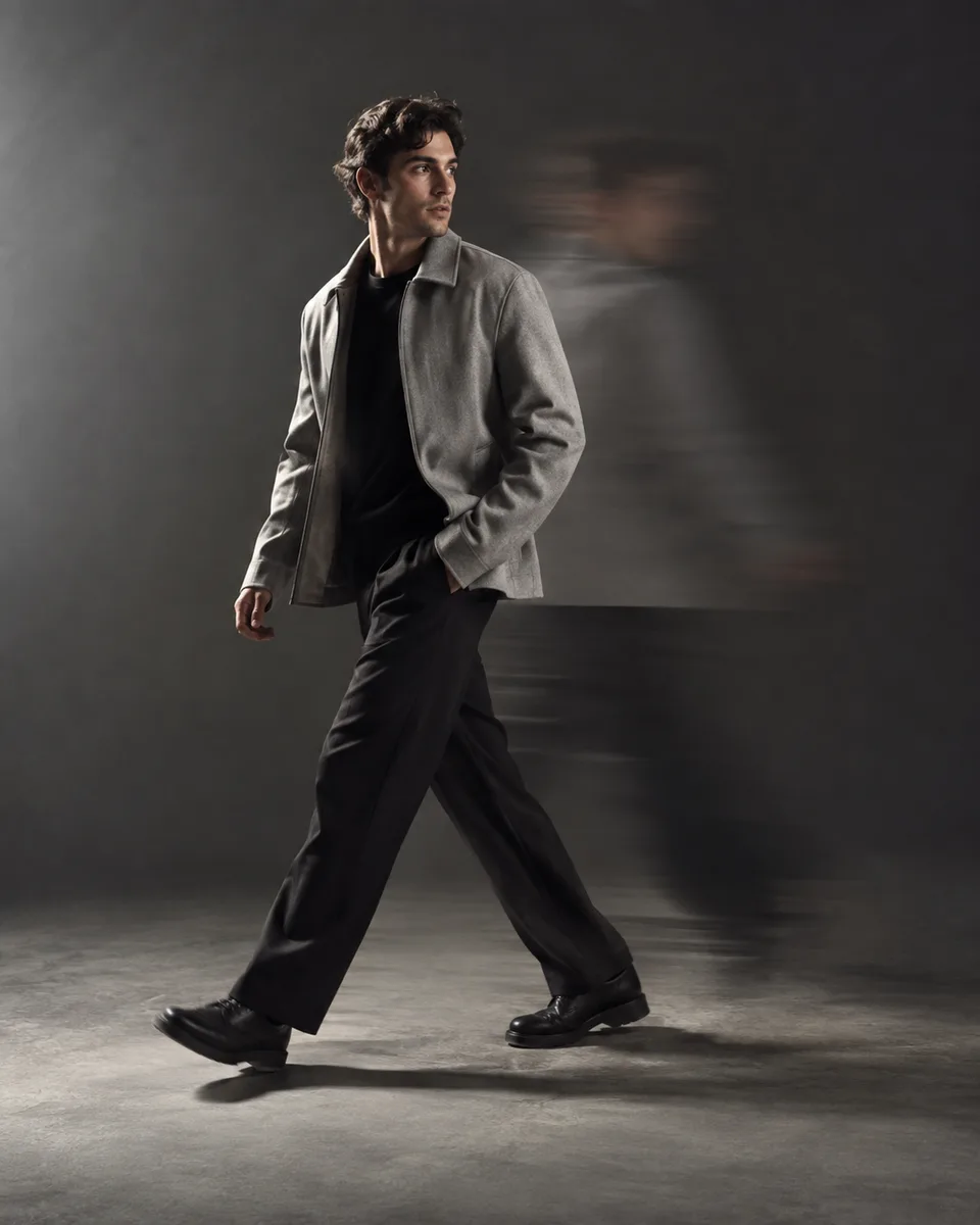 Rastro de movimento na moda — imagem gerada a partir do prompt TANLABS.