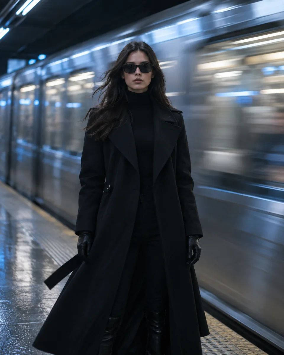 espera no metrô — imagem gerada por IA.